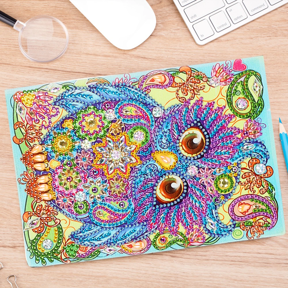 5d Diamond Painting Notebook Owl Alien Shaped Diy