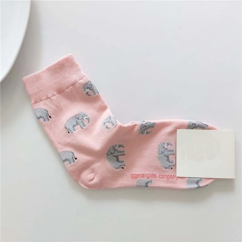 Women's Casual Fashion Cartoon Animal Socks