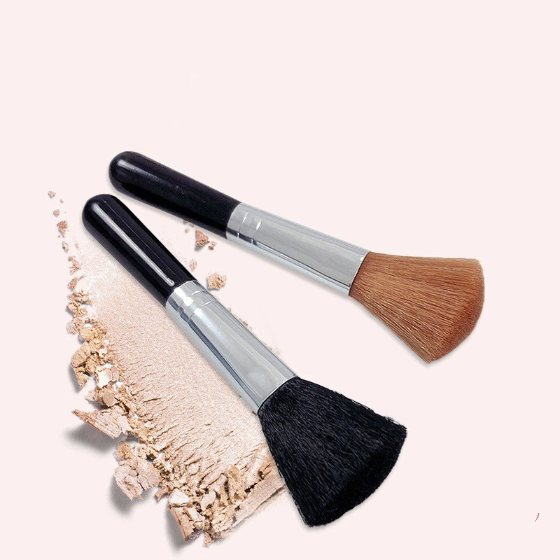 Single Makeup Brush Portable Blush Highlighter Silhouette Powder