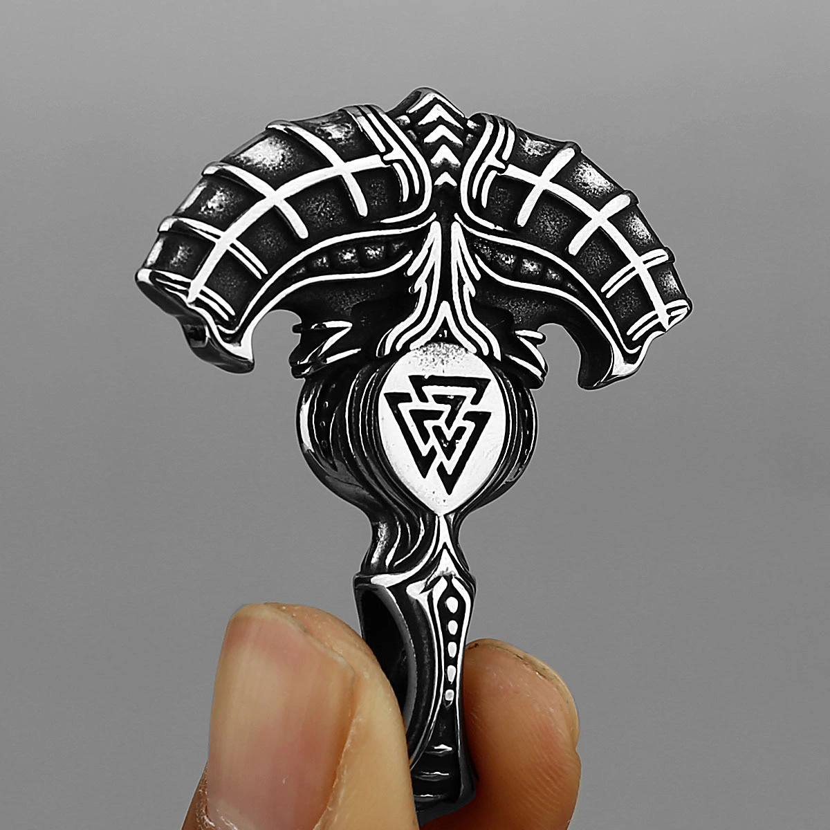 Vintage Viking Anchor Rune Titanium Steel Pendant