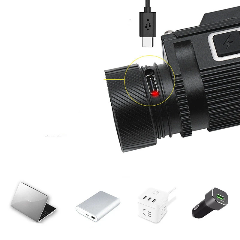 Household Simple Multifunctional Rechargeable Flashlight Headlight