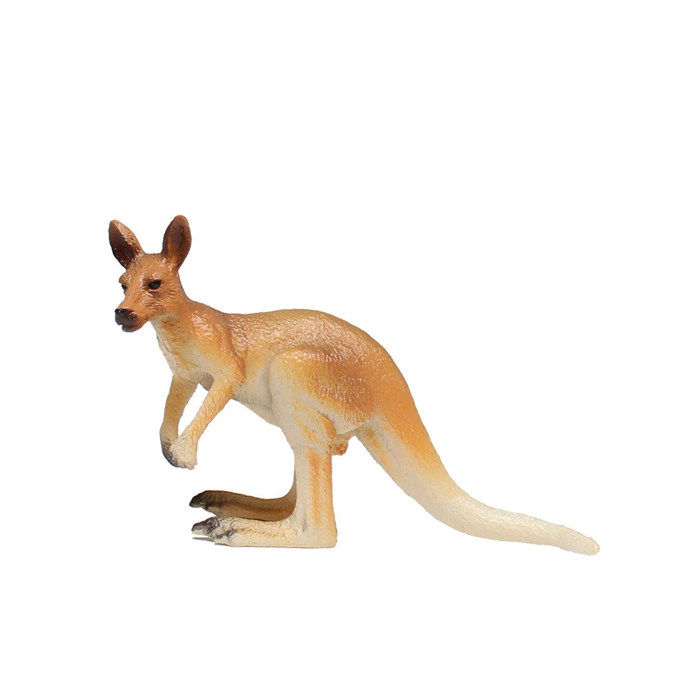 Simulation Wild Animal PVC Solid Model Male Kangaroo