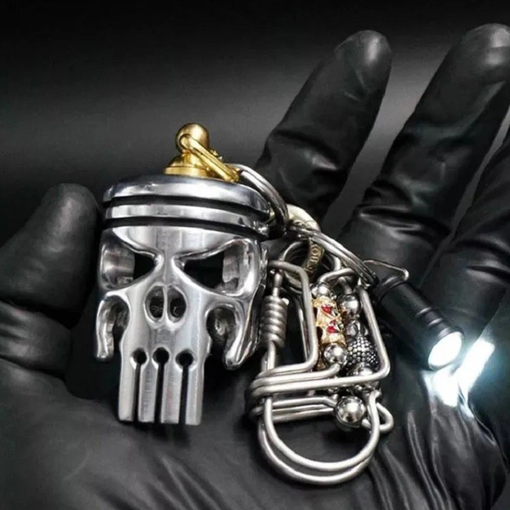 Creative Alloy Skull Keychain Accessories