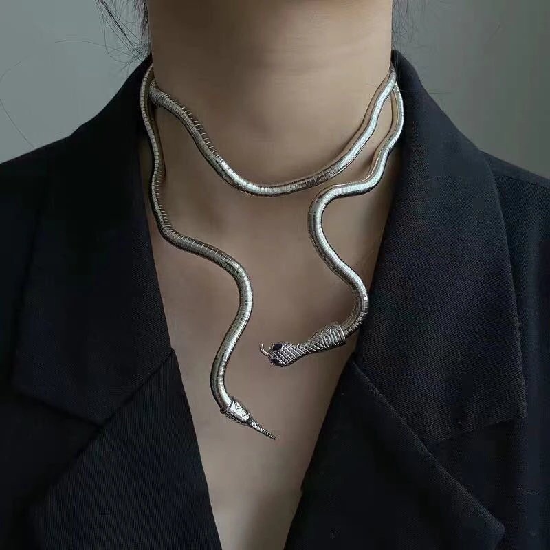 Collar Alloy Necklace Snake Bracelet Necklace