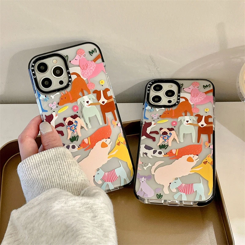 Cartoon Leisure Puppy Dog Phone Case Shatterproof