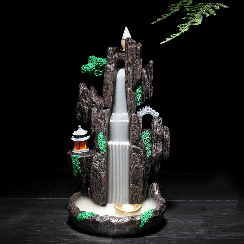 Backflow Incense Burner Flowing Water Creative Ornament