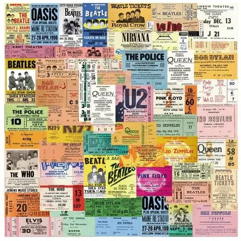 13pcs Of Musical Sticker For Rock Fan