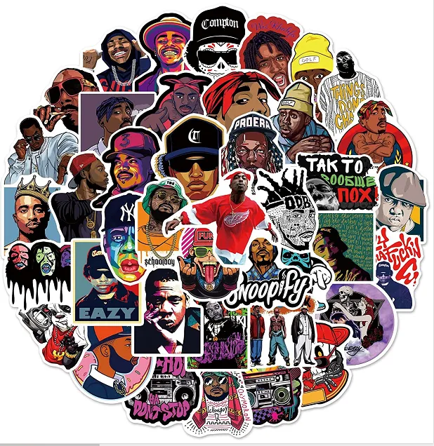 13pcs Of Musical Sticker For Rock Fan
