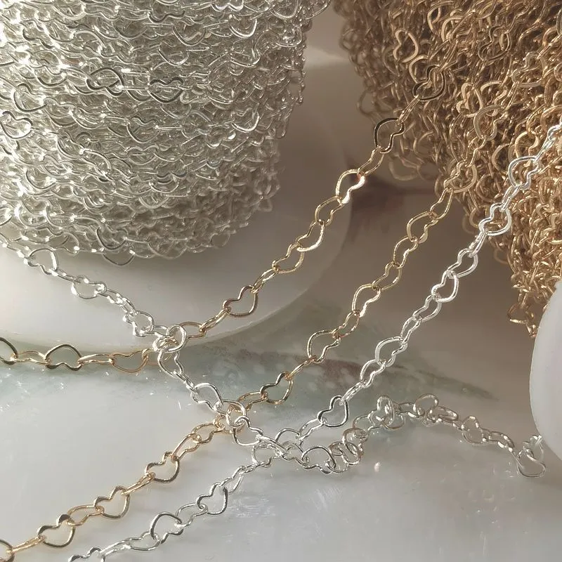 Strong Gold Silver Pure Copper Love Chain