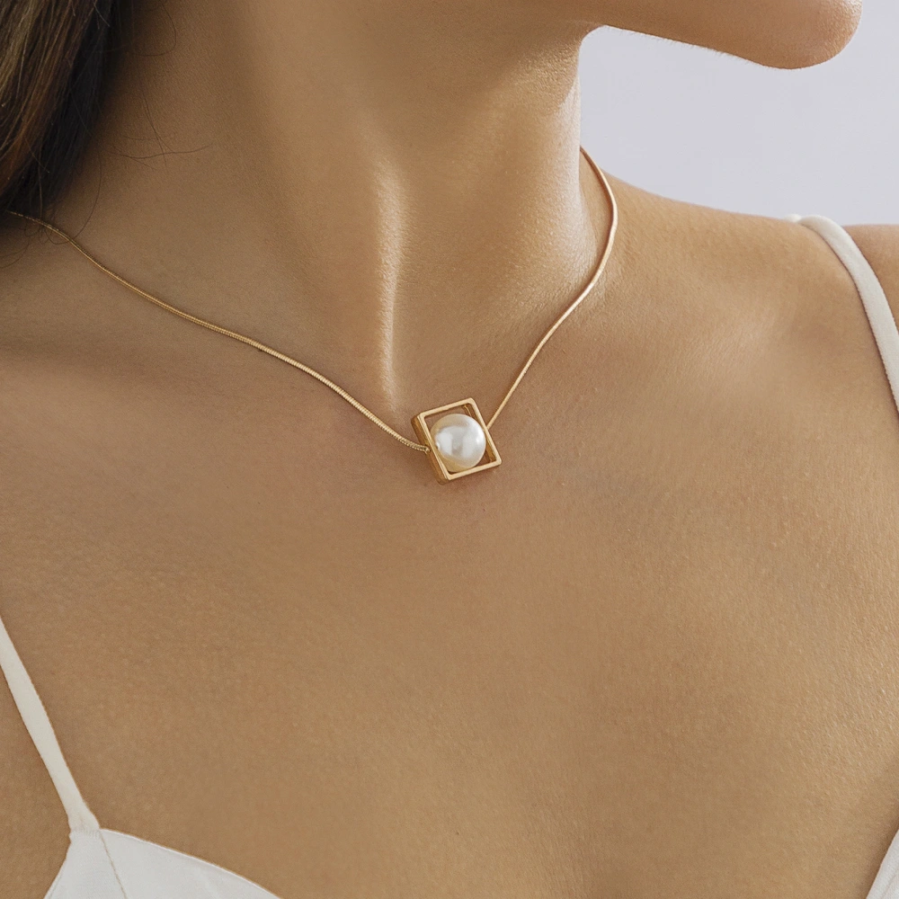 Simple Geometric Cold Wind Collarbone Chain Accessories