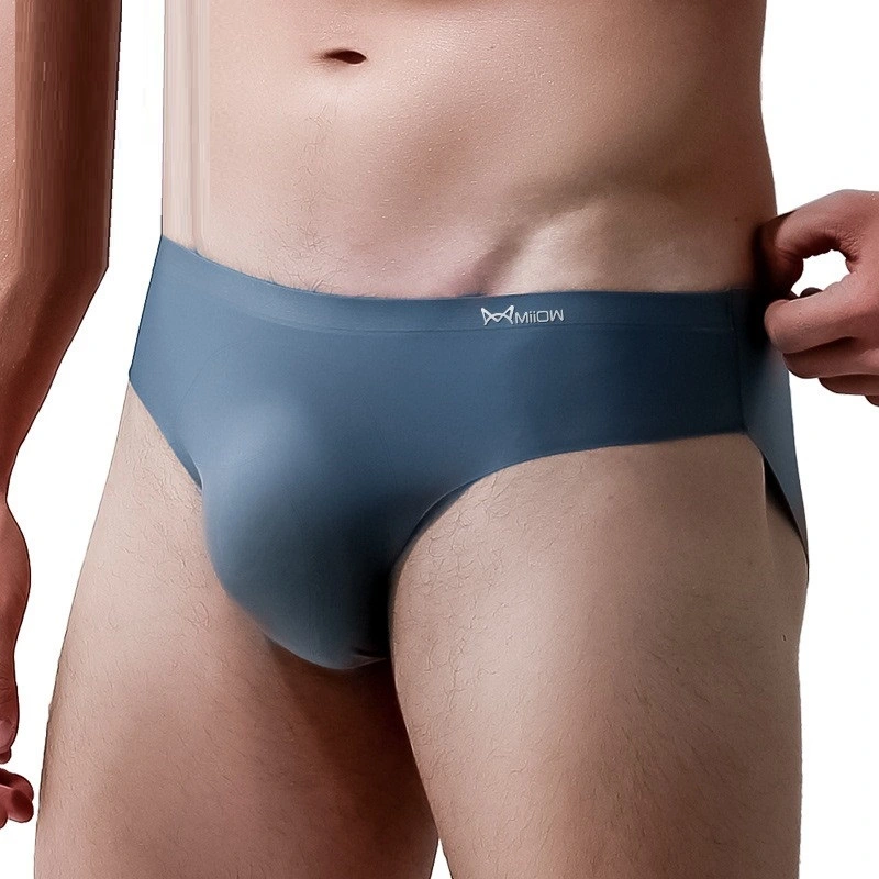 Summer Breathable Quick-drying Men's Ice Silk Seamless Briefs