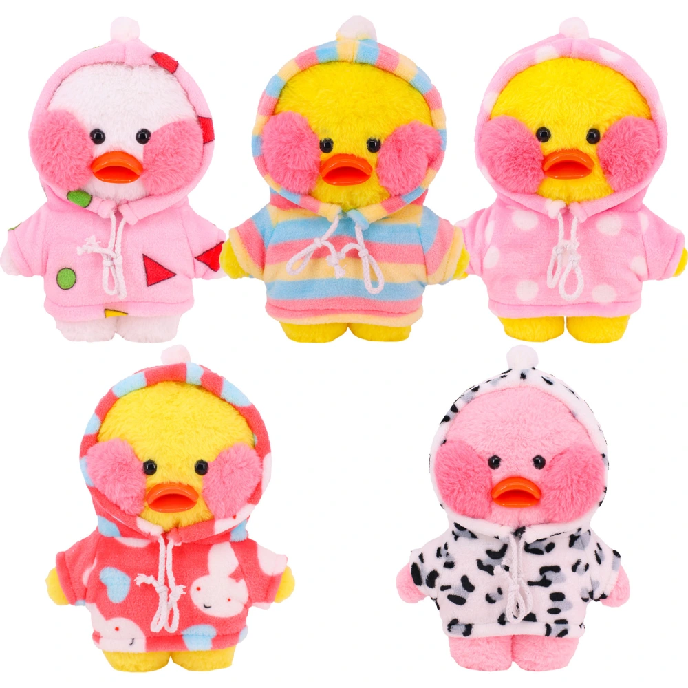 New 30cm Jumpsuit Small Yellow Duck Plush Toy Accessories Clothes