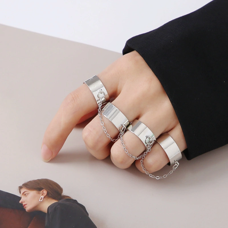 Men's And Women's One-piece Index Finger Ring Alloy Ring