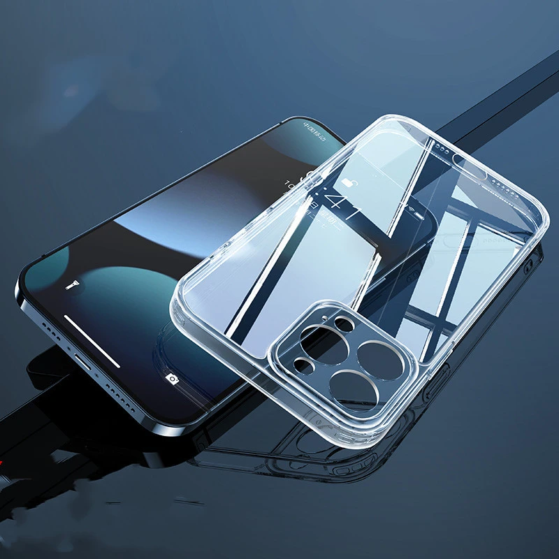 Transparent Glass Magnetic Magsafe Mobile Phone Case