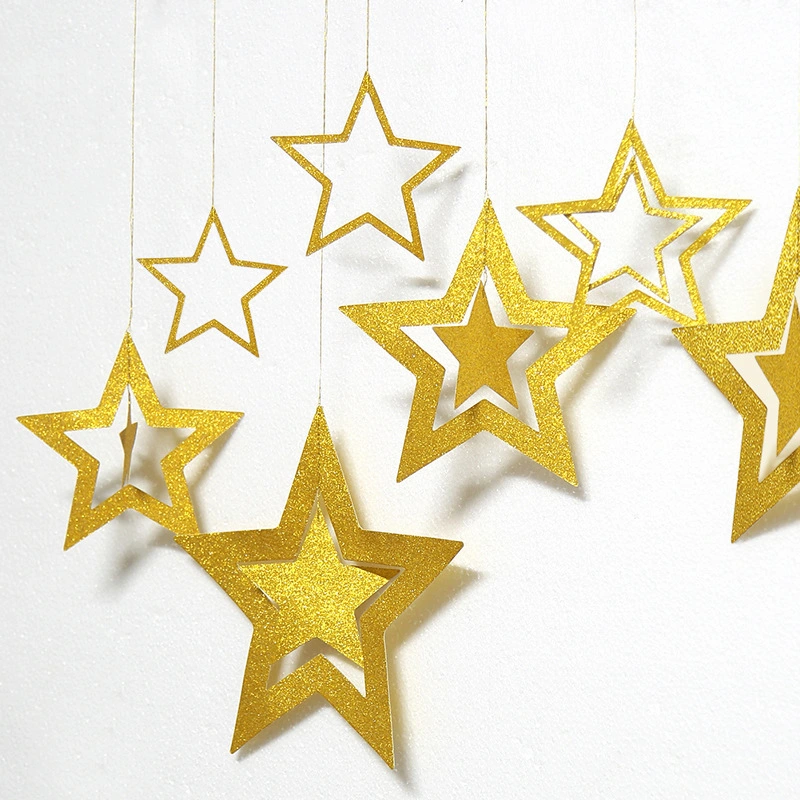 Creative Hollow Star Shape Party Decoration Charm