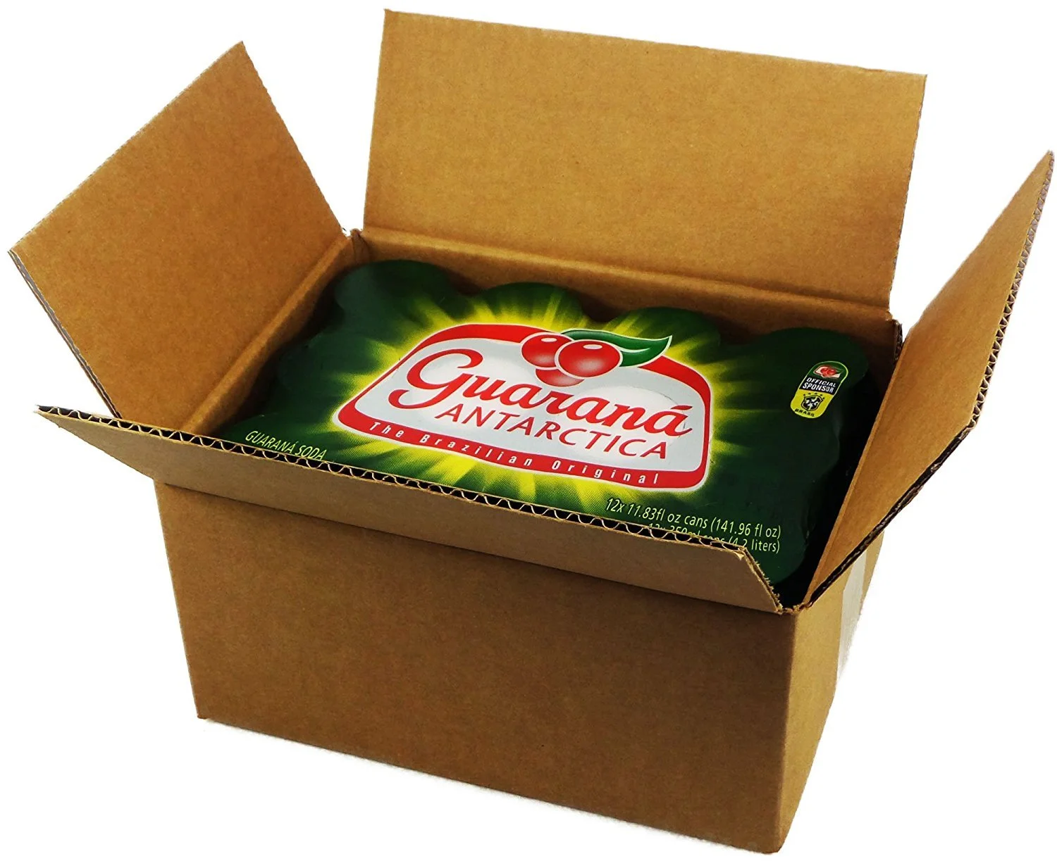 Guarana Antarctica 350ml | 11.83 Fl.Oz (Pack of 24) by Brex America