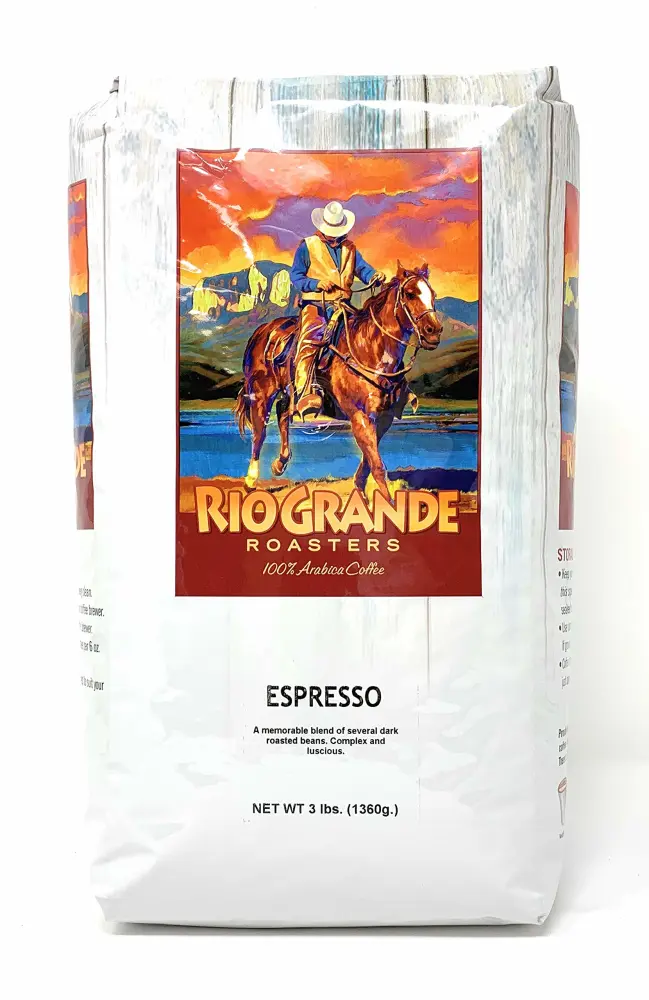 Espresso - Rio Grande Roasters 3 Lb. Bag Whole Bean Coffee