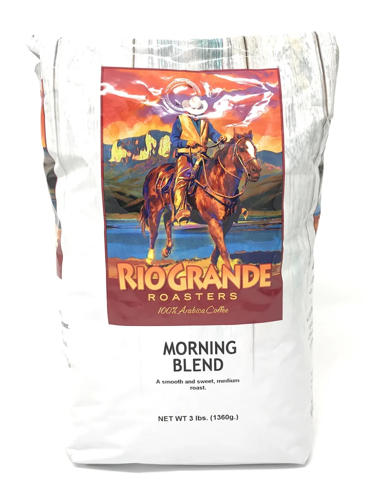 Morning Blend - Rio Grande Roasters Morning Blend 3 Lb. Bag Whole Bean Coffee