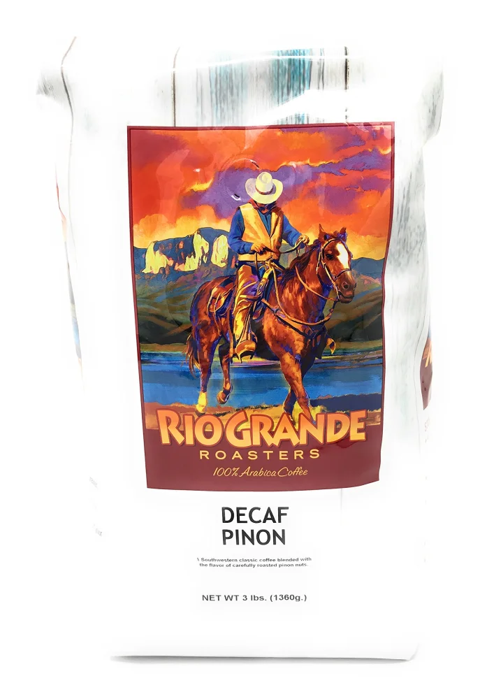 Rio Grande Roasters Decaf Pinon Whole Bean Coffee 3 Pound Bag