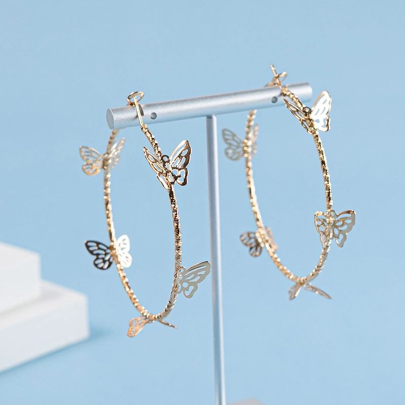 Women's Temperament Fashion Butterfly Shape Three-dimensional Earrings