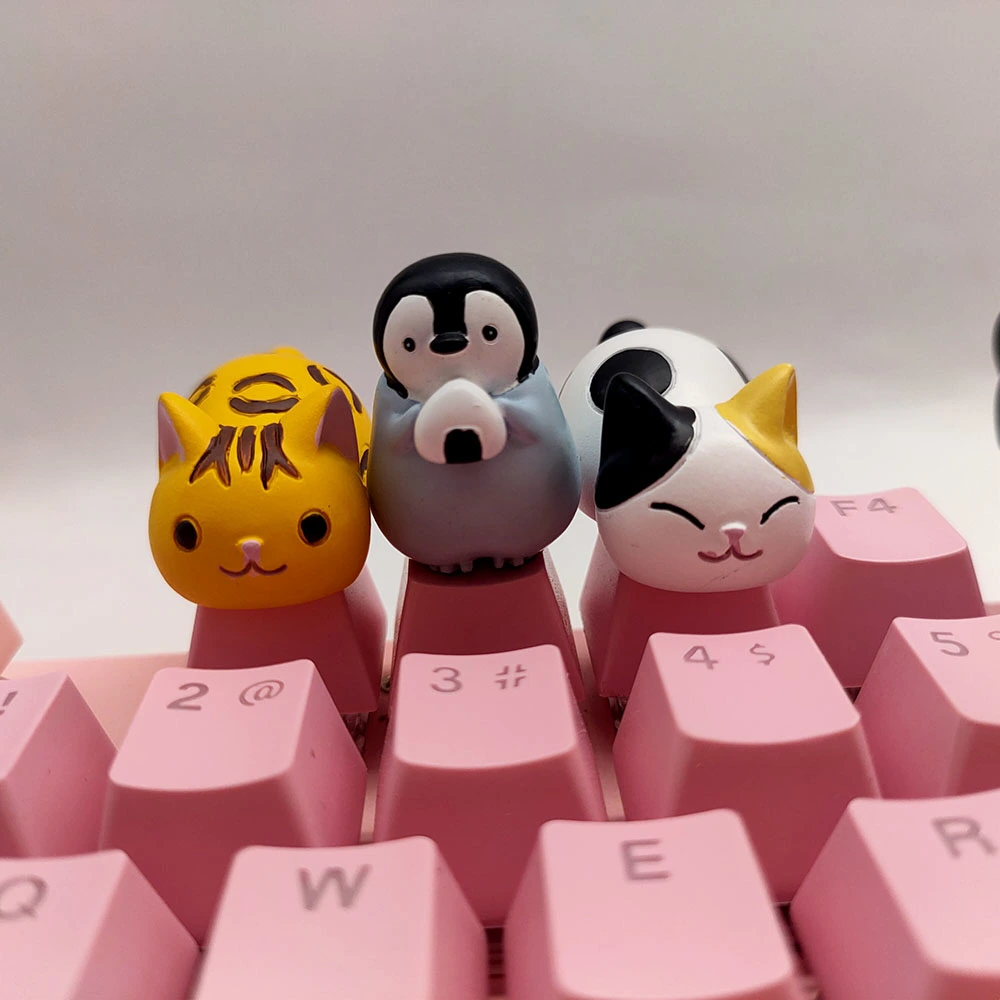 Cute Penguin Transparent Creative Personality Three-dimensional DIY Keycap