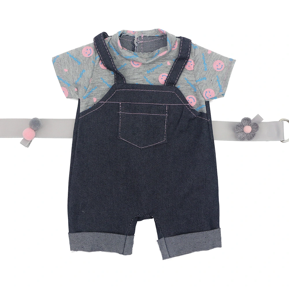 Girls Doll 43cm Doll Accessories Denim Jumpsuit Suspenders