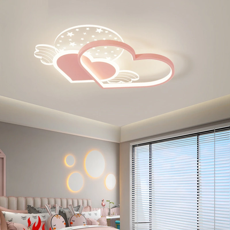 LED Children's Bedroom Cartoon Creative Warm Romantic Love Ceiling Lamp