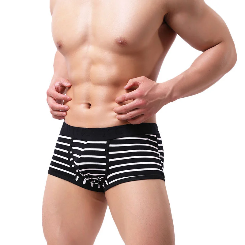 New Fashion Striped Men's Purified Cotton Underwear