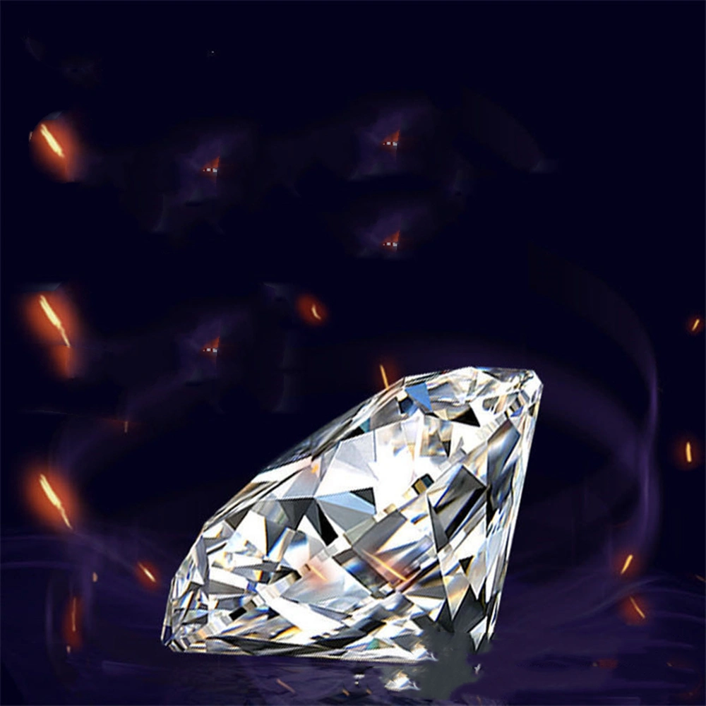 D Color Moissanite Bare Stone Hearts And Arrows Round