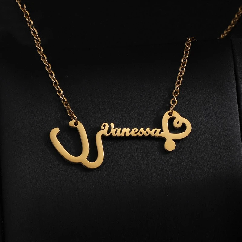 DIY Personalized Cutting Chinese And English Arabic Necklace