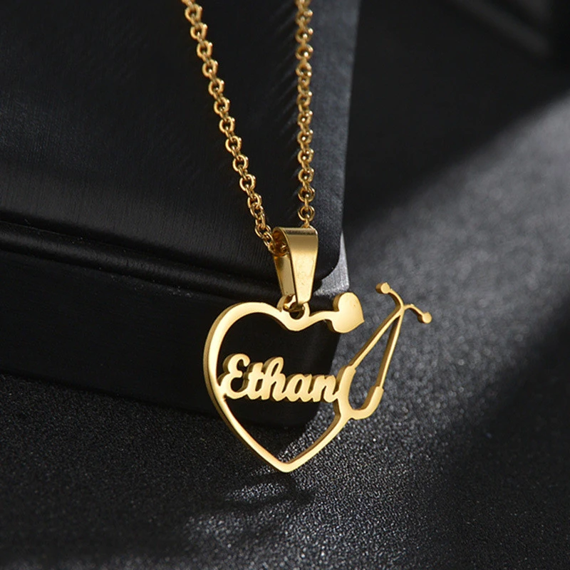 Female European And American Personality Custom Name Letter Clavicle Chain