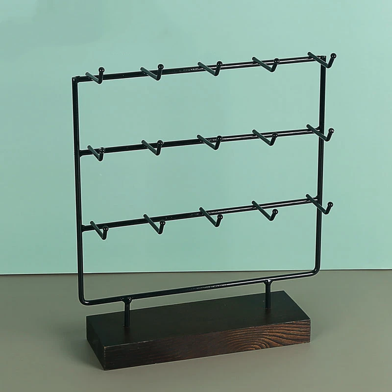 15 Hook Earring Storage Rack Display Stand