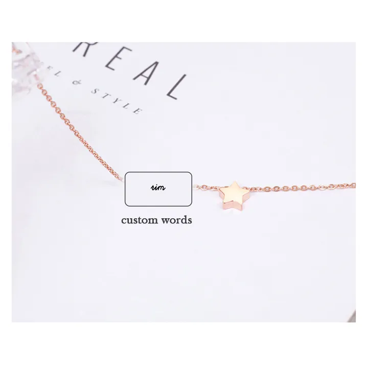 Custom Anklet Word Custom S925 Sliver