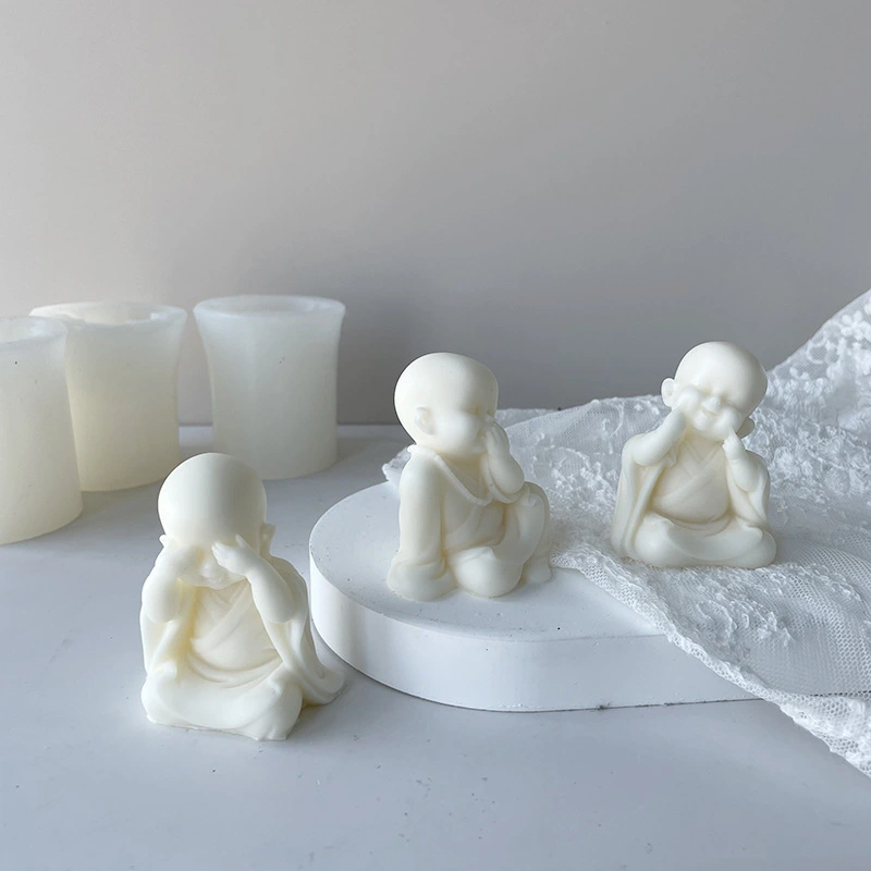 Homemade Candle Car Ornament Little Monk Aromatherapy Mould