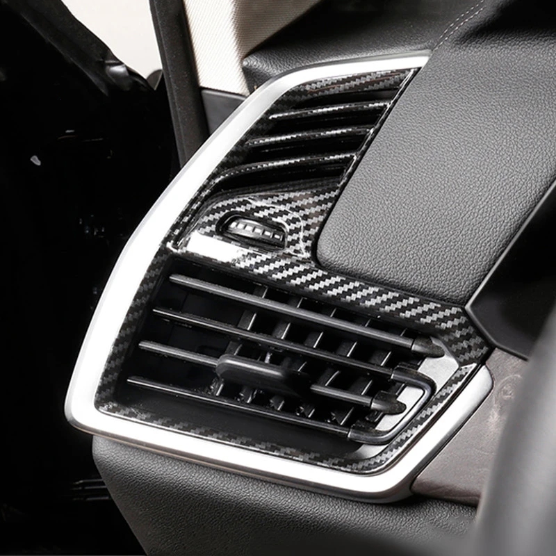 Carbon Fiber Interior Modified Front Side Air Outlet Trim Frame