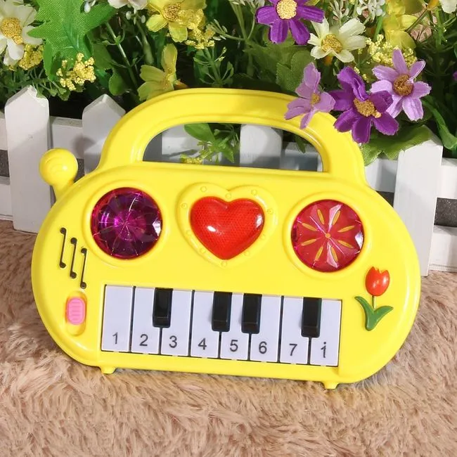 Cartoon Heart-shaped Electronic Keyboard Early Education Educational Toys