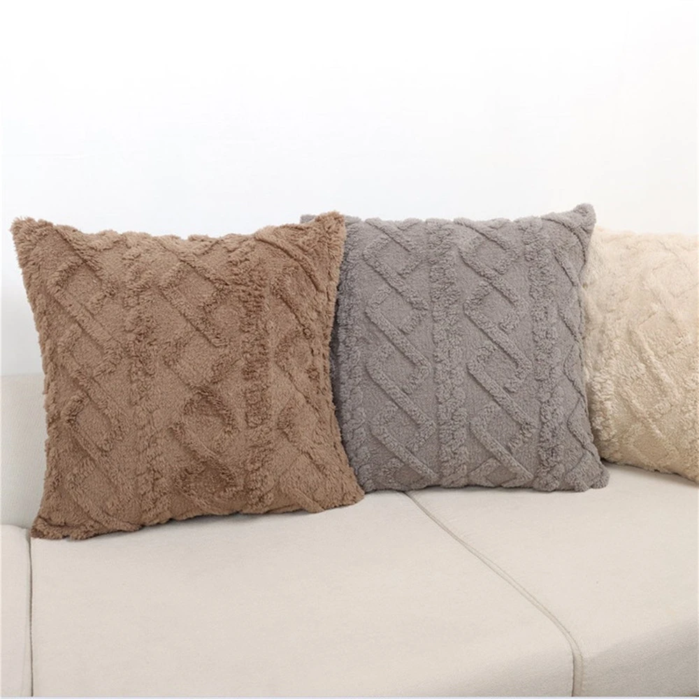 Simple Plush Pillowcase Office Sofa