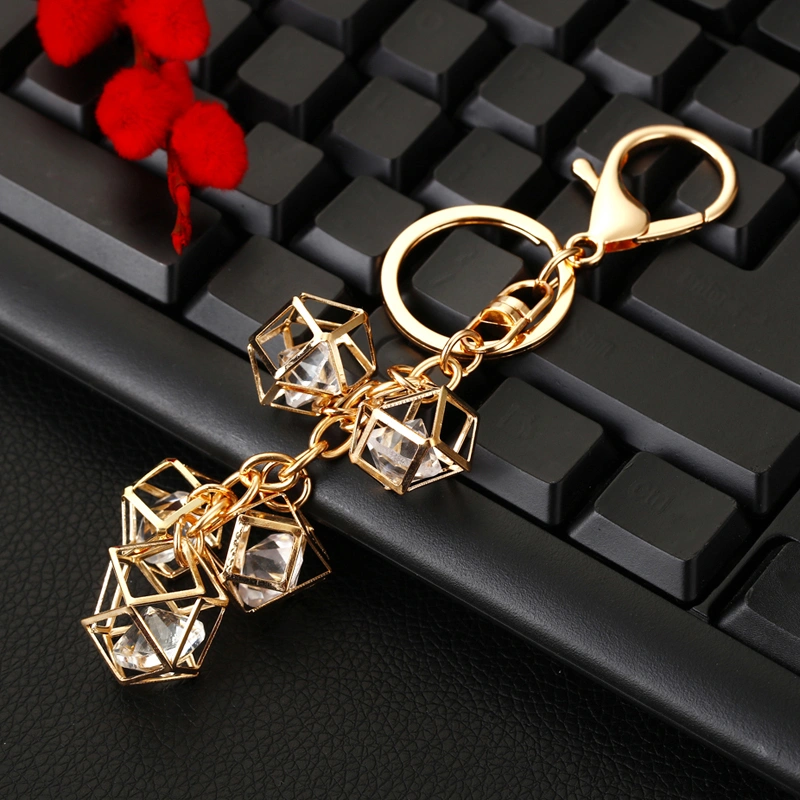 Women's Prismatic Crystal Ball Car Keychain