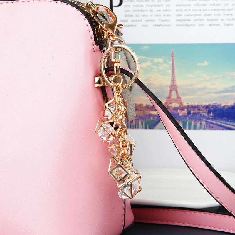Women's Prismatic Crystal Ball Car Keychain