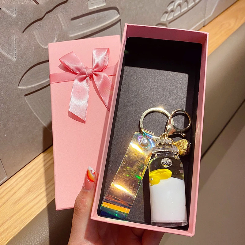 Key Pendant Piggy Bottle Keychain