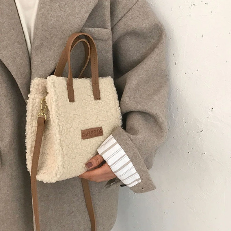 Women's Fashion Lamb Wool Crossbody Bag