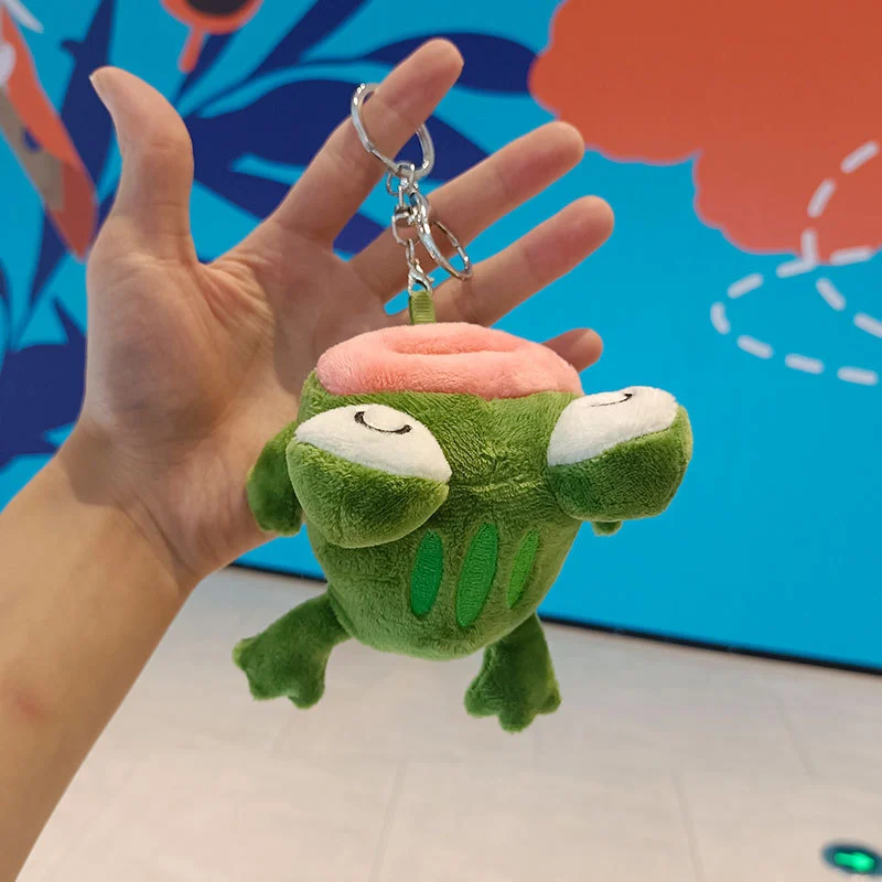 Plush Doll Sausage Lip Frog Toy Pendant