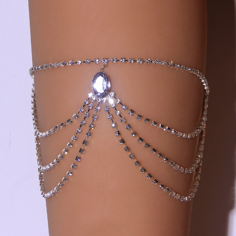 Women's Multi-layer Simple Elastic Rope Diamond Body Chain