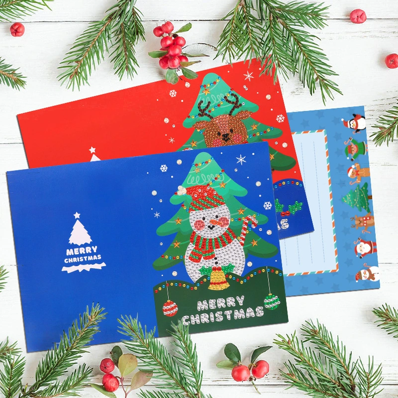 Creative Diamond Painting Three-dimensional Christmas Card