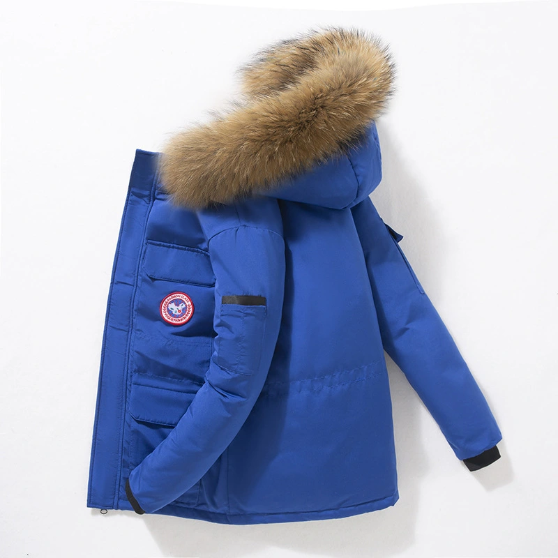 Down Jacket Tooling Short White Duck Men's Thickening Couple