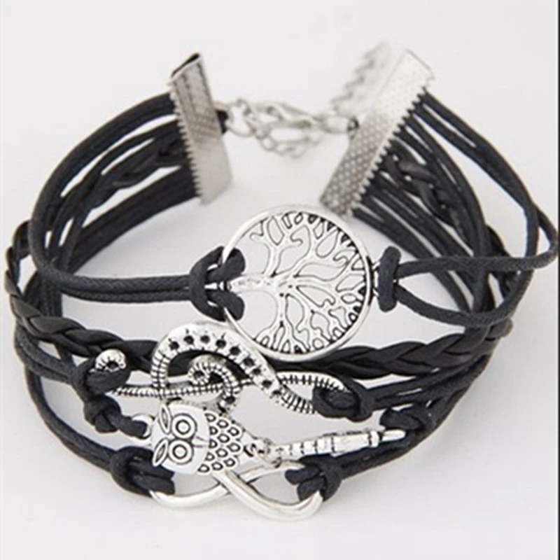 Women's Note Tree Of Life Multilayer Braided Bracelet