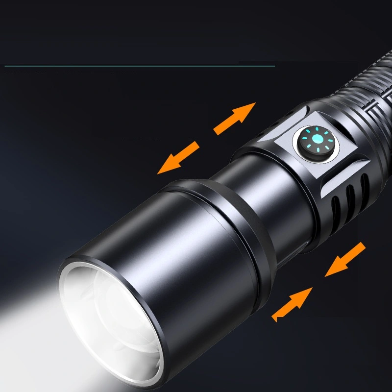 Outdoor Long-range Strong Light Portable Multi-function Flashlight