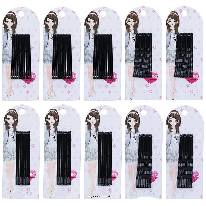 10 Pieces Of Small Black Card Photo Studio Headwear Hair Clip