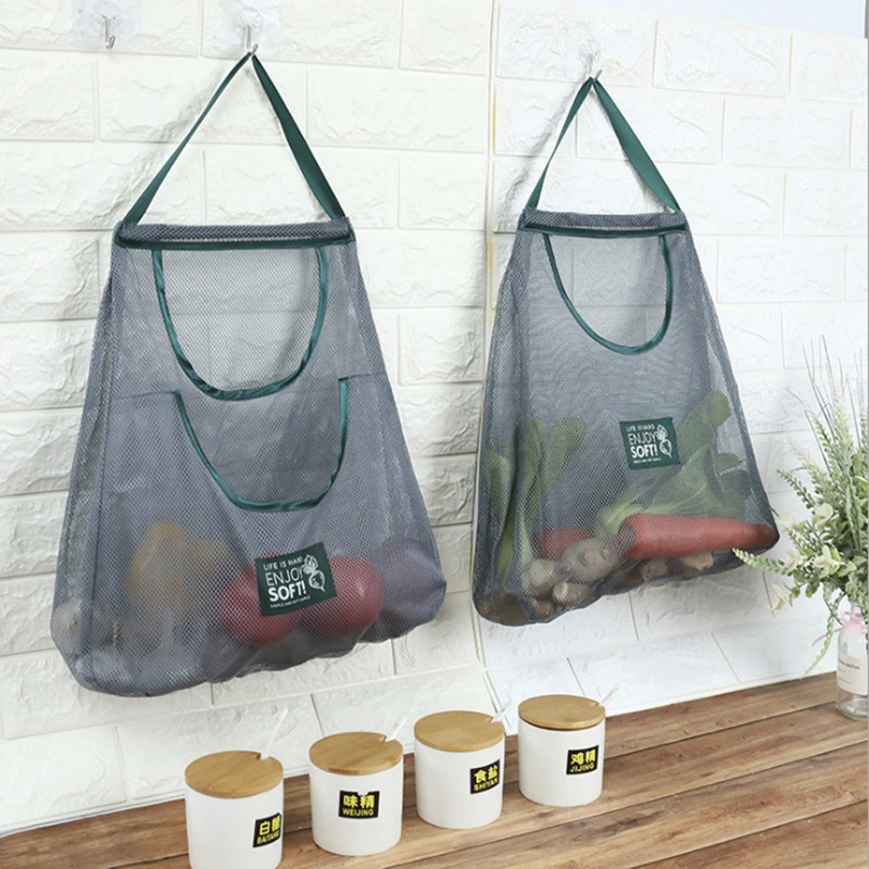 Garlic Hanging Mesh Storage Bag Multifunctional Hollow Portable