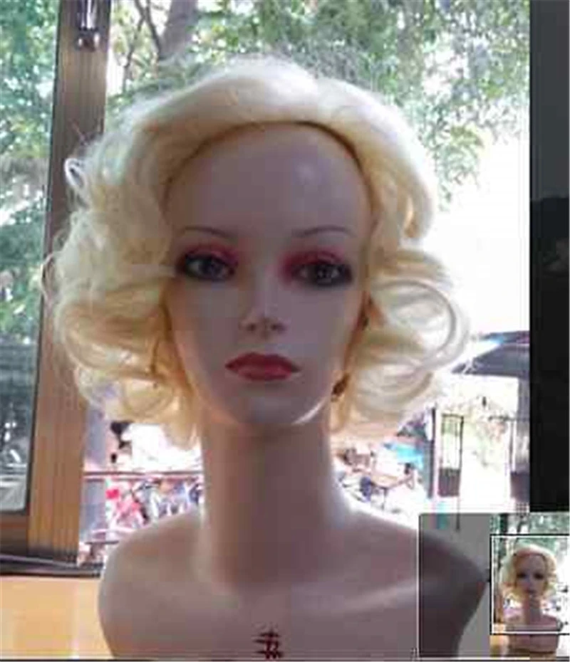 Blonde Curly Fashion Ladies Prom Wig